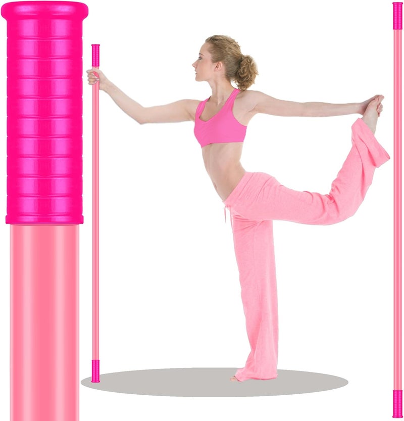 OneTopTwo 5ft Yoga Stick from Natural Bamboo with Non-Slip Handle-Stretching Stick for Mobility, Flexibility,Exercise,Workout, Physical Therapy,Pilates,Balance Fitness-Access Online Video Guide Without Any Info - Image 1